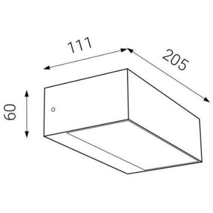 LED2 - Udendørs LED væglampe KVADER LED/9W/230V IP54