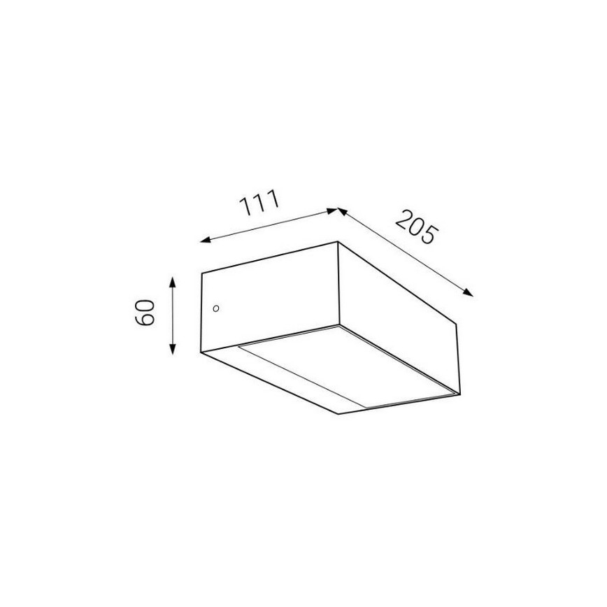 LED2 - Udendørs LED væglampe KVADER LED/9W/230V IP54