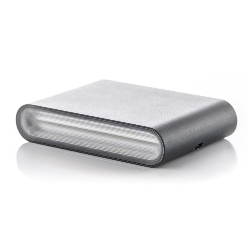 LED2 - LED Udendørs Væglampe FLAT 2xLED/3W/230V IP65 3000K/4000K/5700K sort