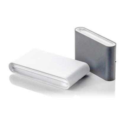 LED2 - LED Udendørs Væglampe FLAT 2xLED/3W/230V IP65 3000K/4000K/5700K sort