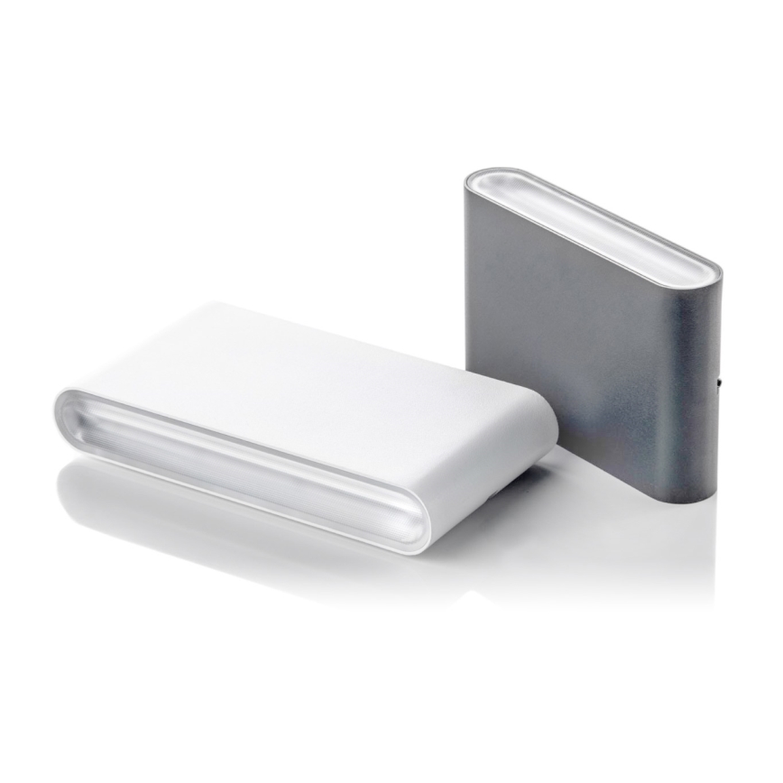 LED2 - LED Udendørs Væglampe FLAT 2xLED/3W/230V IP65 3000K/4000K/5700K sort