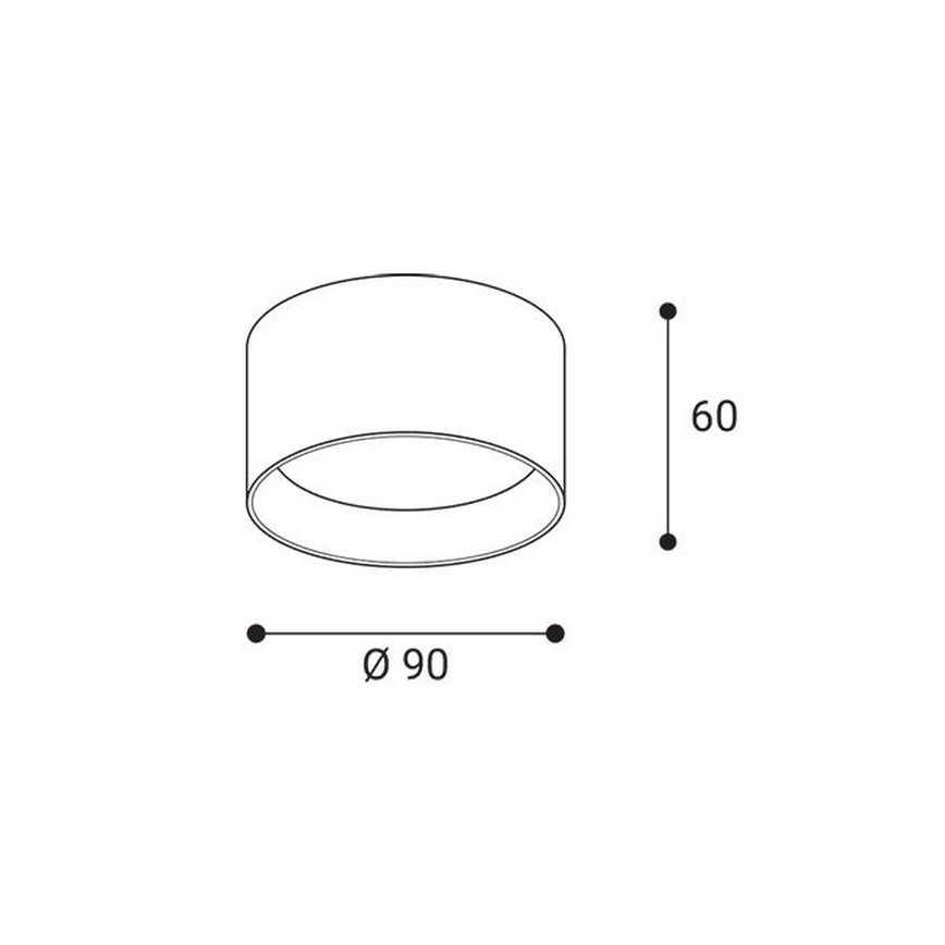 LED2 - ZETA ON LED-spot 8W/230V 3000/3500/4000K Ø 9 cm sort