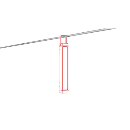 Ledlenser AF2R - Dæmpbar genopladelig LED-arbejdslampe, IP54, 1000 lm, 50 t