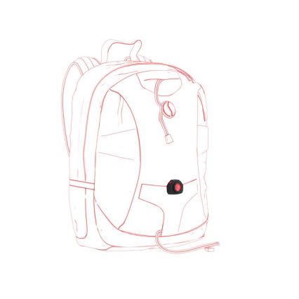 Ledlenser CU2R - LED-signallys LED/280 mAh sort