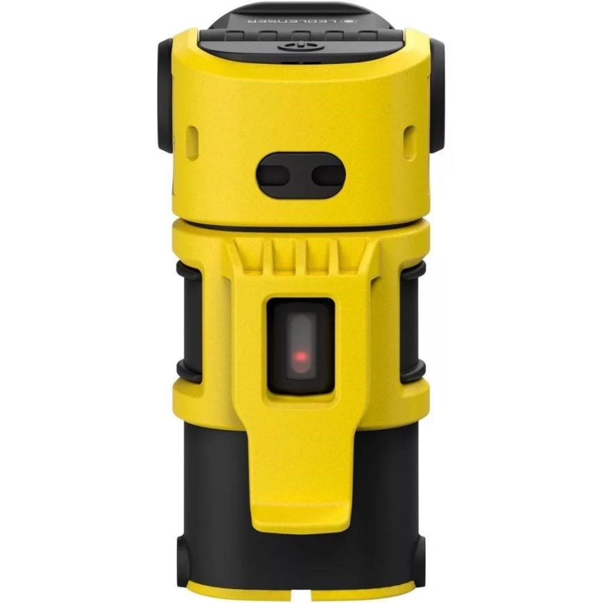 Ledlenser EXC6R - LED dæmpbar genopladelig lygte med ladestation, 1900 mAh, IP68, 300 lm, 10 h, gul