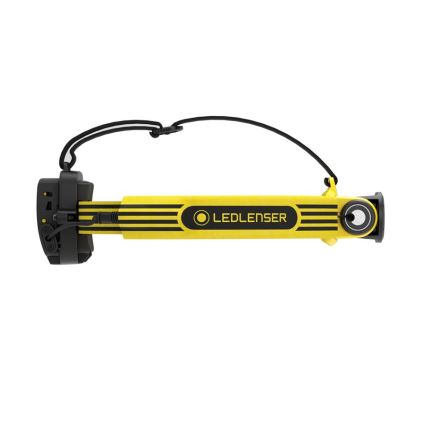 Ledlenser EXH6R - LED dæmpbar genopladelig pandelampe LED/1900 mAh IP68 250 lm 15 timer gul