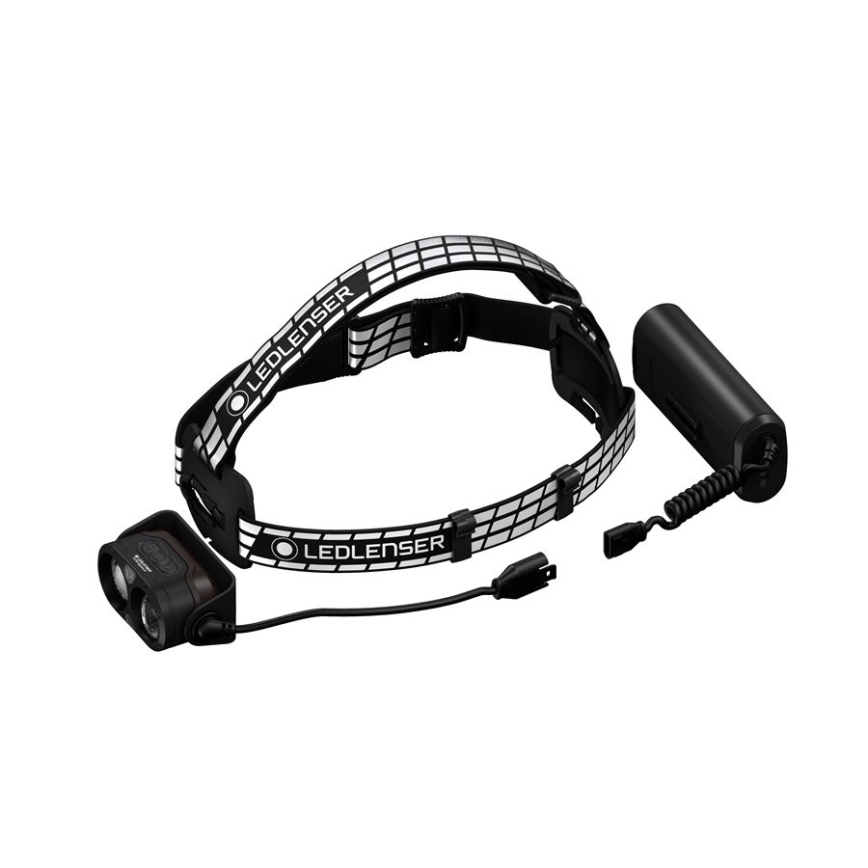 Ledlenser H19R SIGNATURE - dæmpbar genopladelig LED-pandelampe, 4800 mAh, IP68, 4000 lm, 20 t, sort