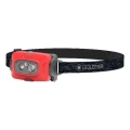 Ledlenser HF4R Core - dæmpbar genopladelig LED-pandelampe, 1000 mAh, IP68, 500 lm, 35 h, rød