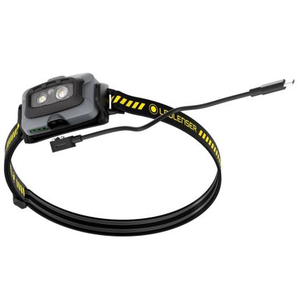 Ledlenser HF4R Work - dæmpbar, genopladelig LED-pandelampe, 1000 mAh, IP68, 500 lm, 35 h, sort