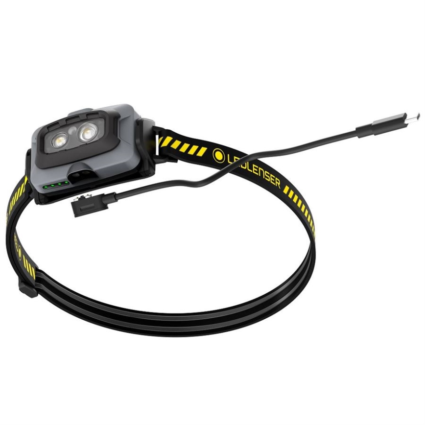 Ledlenser HF4R Work - dæmpbar, genopladelig LED-pandelampe, 1000 mAh, IP68, 500 lm, 35 h, sort