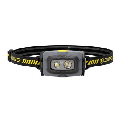 Ledlenser HF4R Work - dæmpbar, genopladelig LED-pandelampe, 1000 mAh, IP68, 500 lm, 35 h, sort