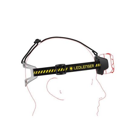 Ledlenser HF8R Work - LED dæmpbar genopladelig pandelampe LED/3700 mAh IP68 1600 lm 90 h sort