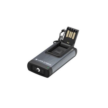 Ledlenser K4R GRAY - dæmpbar genopladelig LED-lommelygte / 180 mAh, IP2X, 120 lm