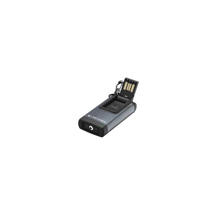 Ledlenser K4R GRAY - dæmpbar genopladelig LED-lommelygte / 180 mAh, IP2X, 120 lm