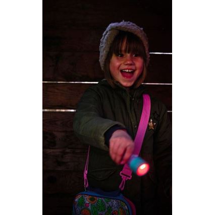 Ledlenser KIDBEAM4 RAINBOW - dæmpbar LED-lommelygte til børn LED/2xAAA IP44 lilla