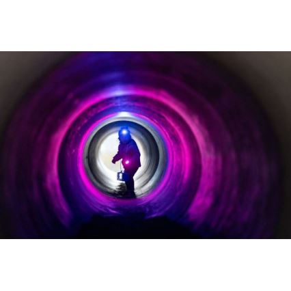 Ledlenser KIDBEAM4 RAINBOW - dæmpbar LED-lommelygte til børn LED/2xAAA IP44 lilla