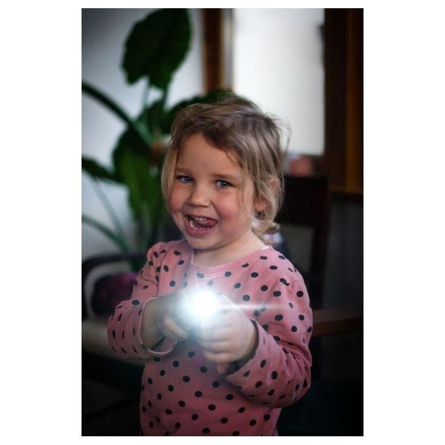 Ledlenser KIDBEAM4 RAINBOW - dæmpbar LED-lommelygte til børn LED/2xAAA IP44 lilla