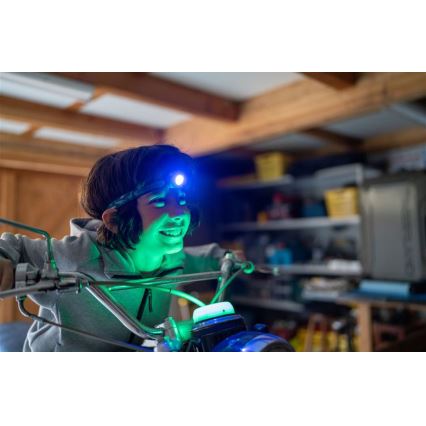 Ledlenser KIDCAMP6 DINO - LED dæmpbar bærbar lampe LED/3xAAA IP44 grøn