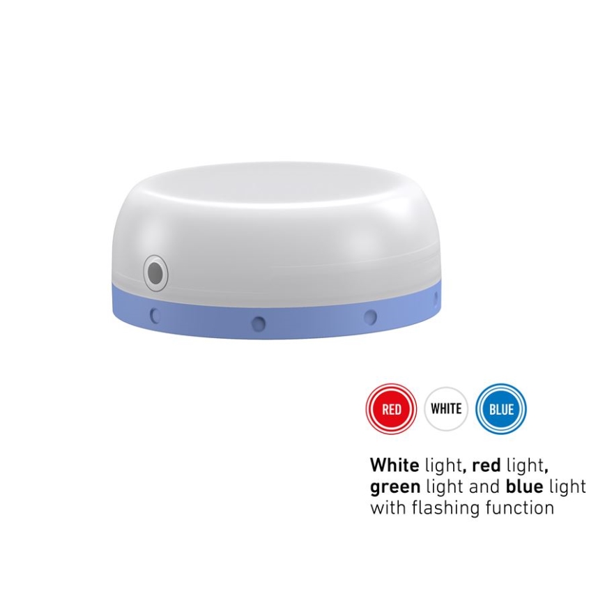 Ledlenser KIDCAMP6 RAINBOW - Dæmpbar, bærbar LED-lampe, 3xAAA, IP44, blå