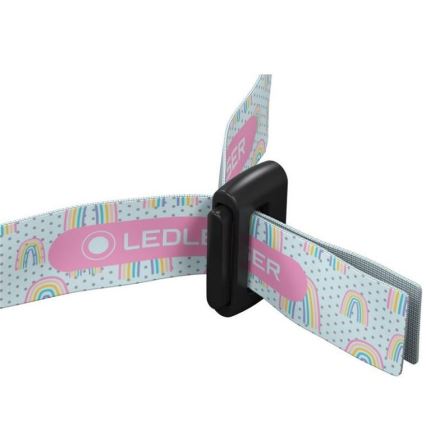 Ledlenser KIDLED2 RAINBOW - Dæmpbar LED-pandelampe til børn LED/1xAAA IPX4 40 lm 20h lilla