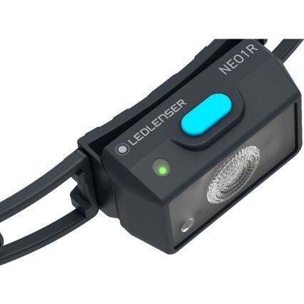 Ledlenser NEO1R - dæmpbar genopladelig LED-pandelampe LED/730 mAh IP67 250 lm 15 t blå