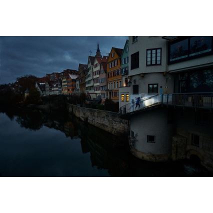 Ledlenser NEO3 - LED-dæmpbar pandelampe LED/3xAAA IP54 400 lm op til 20 timer blå