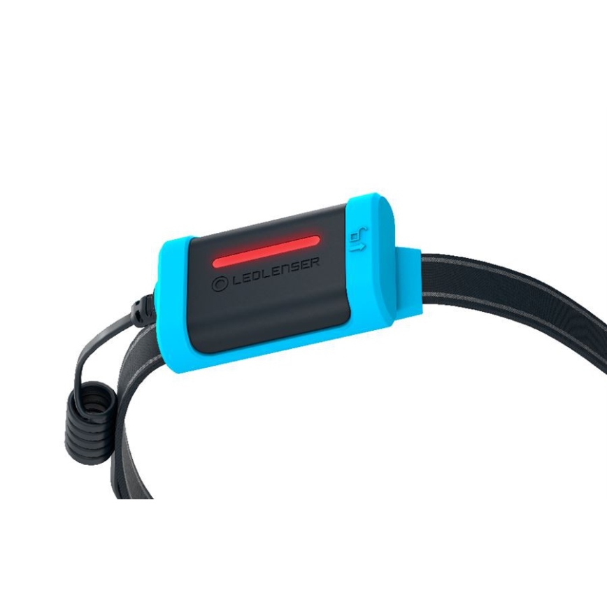 Ledlenser NEO3 - LED-dæmpbar pandelampe LED/3xAAA IP54 400 lm op til 20 timer blå