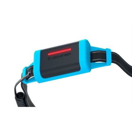 Ledlenser NEO5R - Dæmpbar genopladelig LED-pandelampe 1800 mAh IP54 600 lm 35 timer blå