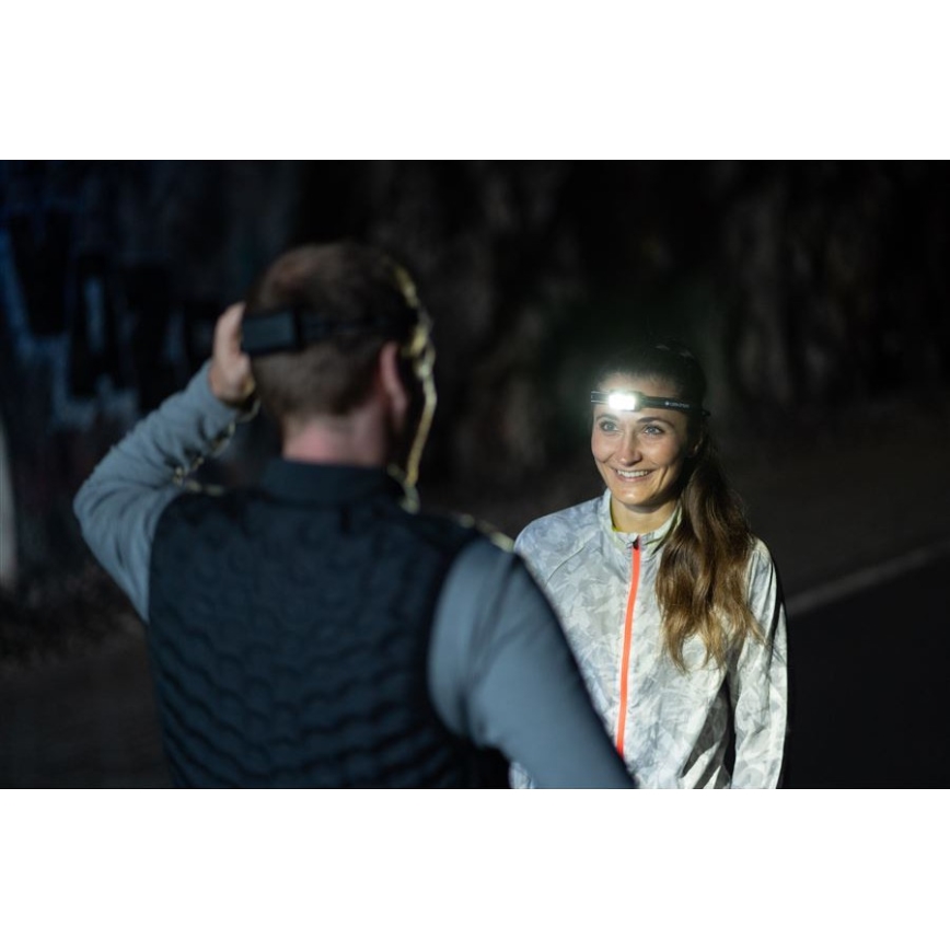 Ledlenser NEO5R - dæmpbar genopladelig pandelampe LED/1800 mAh IP54 600 lm 35 h sort/hvid