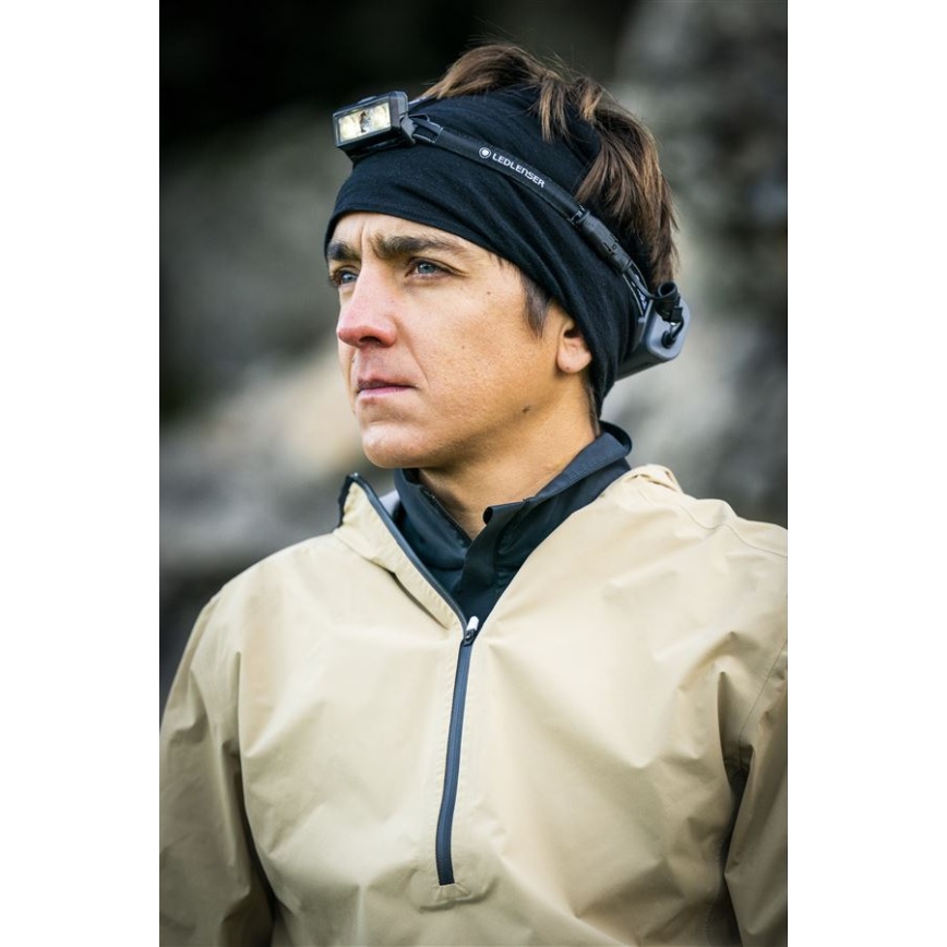 Ledlenser NEO9R - Dæmpbar genopladelig LED-pandelampe LED/5000 mAh IP54 1200 lm 120 h sort/grå