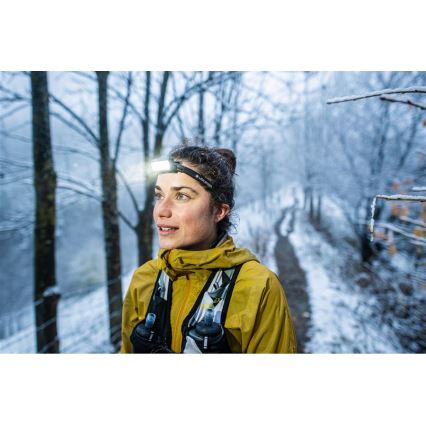 Ledlenser NEO9R - Dæmpbar genopladelig LED-pandelampe LED/5000 mAh IP54 1200 lm 120 h sort/grå