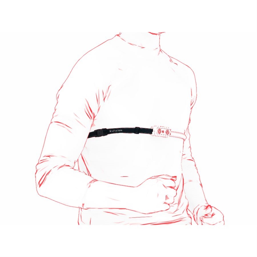 Ledlenser NEO9R - Dæmpbar genopladelig LED-pandelampe LED/5000 mAh IP54 1200 lm 120 h sort/grå