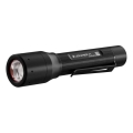 Ledlenser P5 - LED-dæmpbar lommelygte, 1xAA, IP54, 200 lm, 8 t, sort