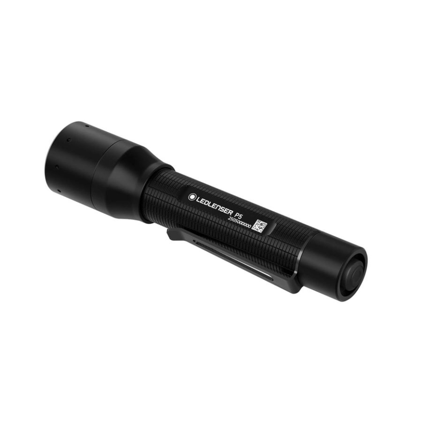 Ledlenser P5 - LED-dæmpbar lommelygte, 1xAA, IP54, 200 lm, 8 t, sort