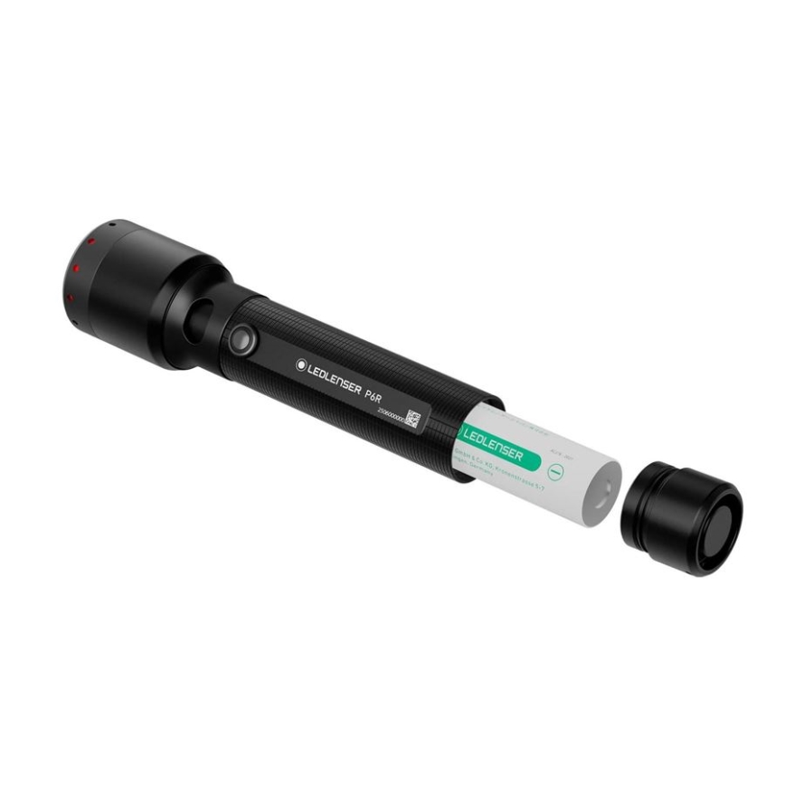 Ledlenser P6R - LED dæmpbar genopladelig lommelygte LED/3000 mAh IP68 1200 lm 65 t sort