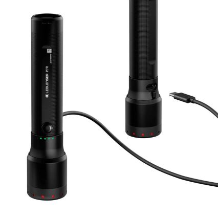 Ledlenser P7R - Dæmpbar genopladelig LED-lommelygte LED/4600 mAh IP68 2000 lm 80 h sort