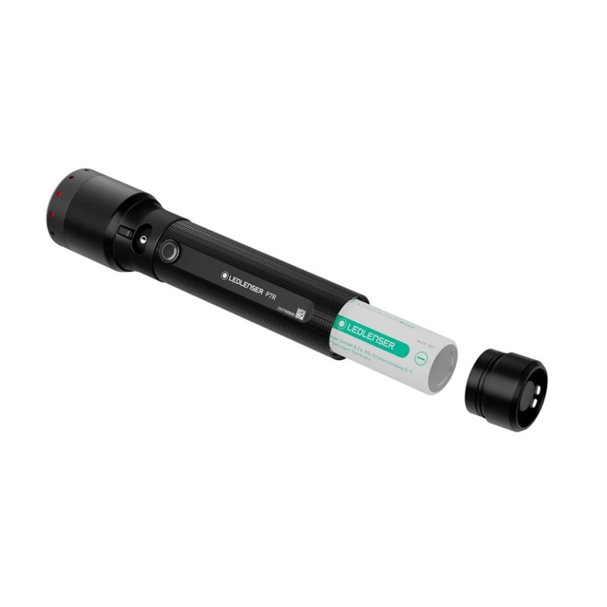 Ledlenser P7R - Dæmpbar genopladelig LED-lommelygte LED/4600 mAh IP68 2000 lm 80 h sort