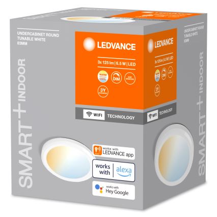 Ledvance - 3x LED underskabslampe dæmpbar SMART+ LED/6,5W/230V 3000-6500K Wi-Fi