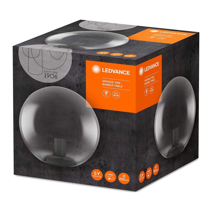 Ledvance - Bordlampe BUBBLE 1xE27/40W/230V