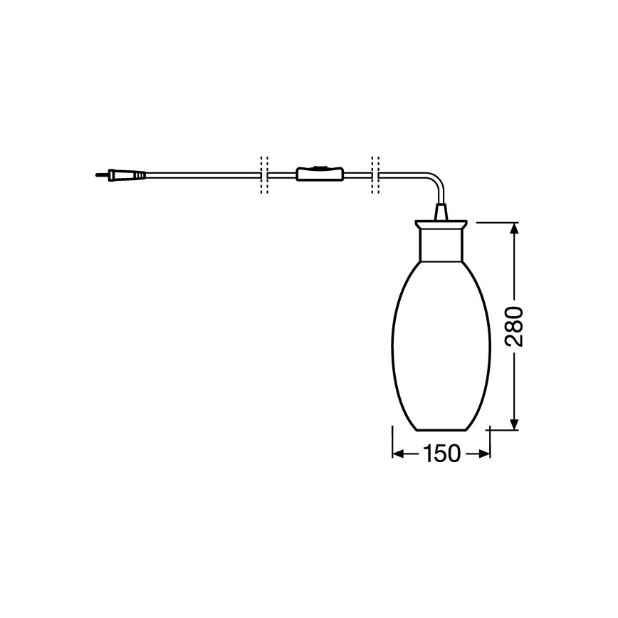 Ledvance - Bordlampe GRAPE 1xE27/40W/230V