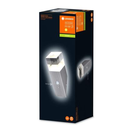 Ledvance - CRYSTAL LED udendørs væglampe med sensor, 5W/230V, IP44
