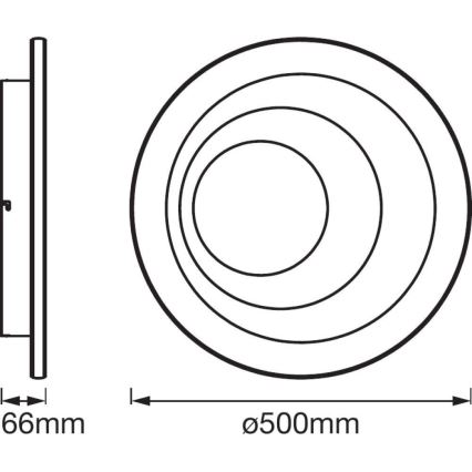 Ledvance - LED-dæmpbart armatur SMART+ SPIRAL LED/40W/230V 3000K-6500K Wi-Fi