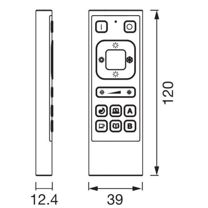 Ledvance - Fjernbetjening SMART+ Wi-Fi sort