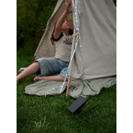 Ledvance - RGB-LED dæmpbar solcelledrevet FLEX MAGIC 5m LED/1,6W/5V + fjernbetjening