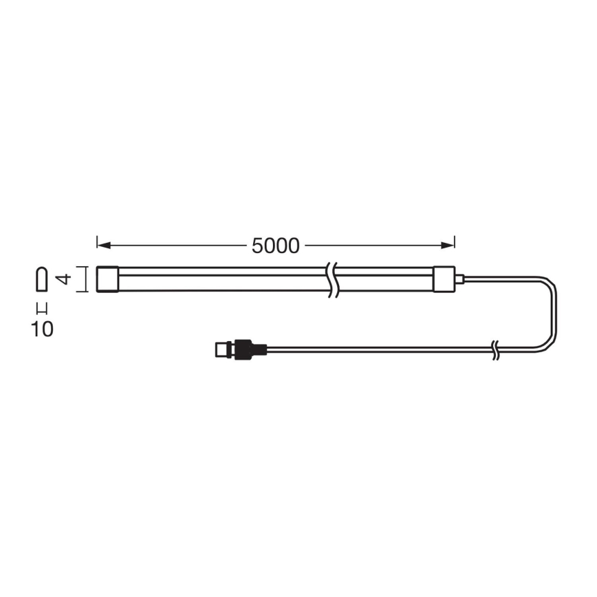Ledvance - RGB-LED dæmpbar solcelledrevet FLEX MAGIC 5m LED/1,6W/5V + fjernbetjening