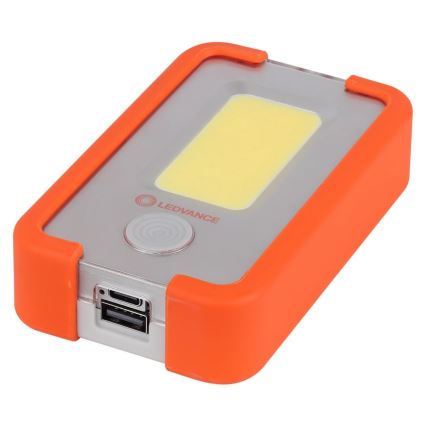 Ledvance - Genopladelig LED lommelygte med powerbank FLASHLIGHT LED/4W/5V 3000mAh IPX2