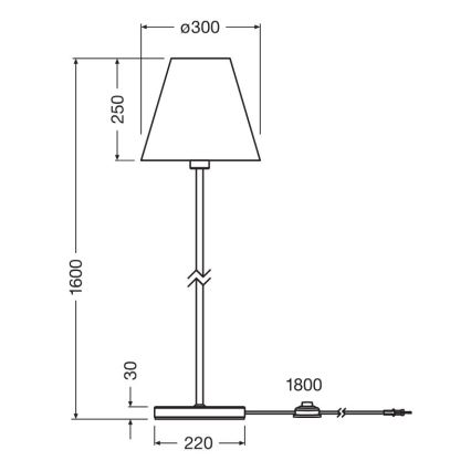 Ledvance - Gulvlampe DECOR RAFFIA 1xE27/15W/230V raffia bast