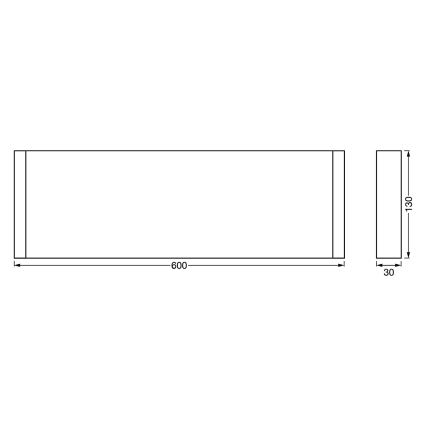 Ledvance - Hylde med LED-lys LINEAR LED/12W/230V 60 cm IP44