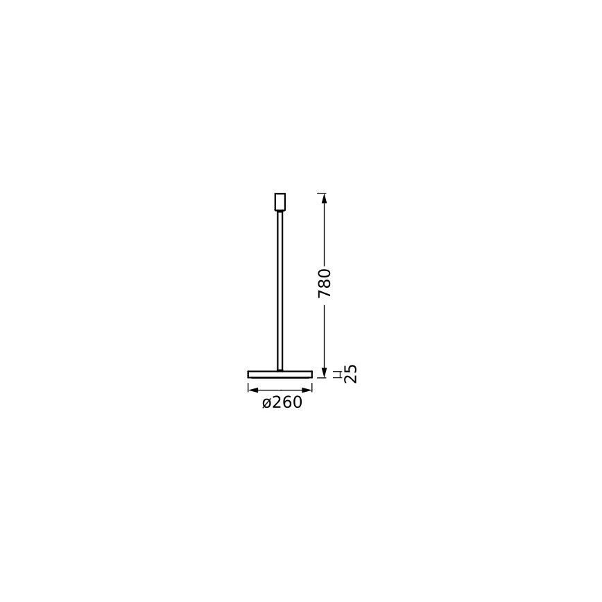 Ledvance - Lampefod DECOR STICK 1xE27/40W/230V antracit