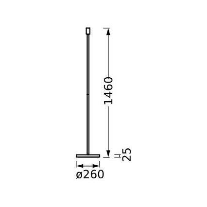 Ledvance - Lampefod DECOR STICK 1xE27/40W/230V beige